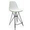 Leisuremod Cresco Acrylic Barstool - Modern ABS Plastic Counter Stool with Steel Legs & Footrest CRBL-30WG - alternate 1
