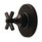Kingston Brass Single-Handle Six-Way Diverter Valve with Round Trim Kit, Oil Rubbed Bronze KS4035EX - alternate 1