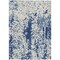 Homeroots 10' X 14' Navy Blue And Ivory Abstract Washable Indoor Outdoor Area Rug 612634 - alternate 9