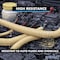 Kable Kontrol Convoluted Split Wire Loom Tubing - 1/2" Inside Diameter - 10' Length - Beige WL903-10-BEIGE - alternate 6