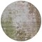 Homeroots 8' Brown And Green Round Abstract Washable Indoor Outdoor Area Rug 605514 - alternate 7