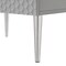 Homeroots 24" Gray And Silver Wood And Stainless Steel End Table With Two Drawers 551631 - alternate 7