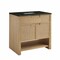 James Martin Vanities Solene 36" Single Vanity, Seaside Oak, w/ 3 CM Phantome Eclos Top D225-V36-SSO-3PHT - alternate 9