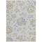 Homeroots 10' X 14' Silver Gray And Gold Floral Washable Indoor Outdoor Area Rug 589505 - alternate 8