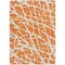 Homeroots 8' X 10' Orange and White Abstract Washable Non Skid Indoor Outdoor Area Rug 559286 - alternate 7
