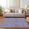 Homeroots 5' X 8' Purple And Ivory Geometric Washable Indoor Outdoor Area Rug 614108 - alternate 6
