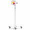 Compulocks iPad 10th-11th A16 Gen Space Enclosure Medical Rolling Cart Extended Plus Hub White MCRSTDEXW209IPDSWH01 - alternate 1
