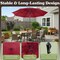 Villacera 9-Foot Outdoor Patio Umbrella with Base, Red 83-OUT5445B - alternate 9