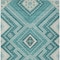 Homeroots 8' X 10' Teal Blue And Ivory Tribal Washable Indoor Outdoor Area Rug 598157 - alternate 6