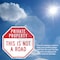 Signmission Private Property This Is Not a Road, 6 inch X 6 inch, Plastic Sign, 2PK OC-P-2PACK-6-166 - alternate 6
