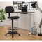 Office Star Products DC Series Sculptured Seat & Back Custom Fabric Drafting Chair, Dillon Black DC517V-R107 - alternate 6