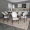 Leisuremod Opaline Series Elegant Wooden Dining Chair in Black Velvet and White OC24BLW - alternate 5