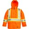 Viking 3-in-1 Tri-Zone Rain Jacket, 300 Denier Polyester/PVC, Class 3 Type R, Orange, M 6400JO-M - alternate 1