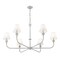 Z-Lite Tova Brushed Nickel 6 Light Chandelier 3049-45BN - alternate 6