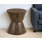 Homeroots 18" Dark Brown Solid Wood Round End Table 521945 - alternate 1