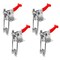 Powertec Toggle Clamp, 1980 lbs Cap., 40344 Adj. 90 Degree Vertical U Bolt Latch, Antislip Hand Grip, 4PK 20324-P4N - alternate 1