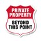 Signmission Private Property Shield Sign Private Pro, 18 Inch X 18 Inch, Plastic Sign SHI-P-18-444 - alternate 1