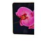 Homeroots 24" Pink Black And Gold Solid Wood and Acrylic Silent Orchids Floral Wall Clock 626572 - alternate 6