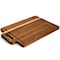 Megachef 16.5 x 11 Inch Acacia Wood Rectangle Serving Board with Handle 750122190M - alternate 6