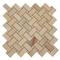 Apollo Tile Splendor 12x12 Miele Porcelain Mosaic Onyx Basketweave Wall and Floor Tile (4.84 sq ft/case), 5PK APLIMPONXMILMO - alternate 4