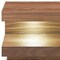 Homeroots Contemporary LED Lit Walnut Nightstand with One Drawer 473033 - alternate 5