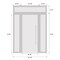 Vdomdoors Front Exterior Prehung Metal-Plastic Door, Manux 8933 White Silk, 2 Side and Top Sidelite Transom,  MANUX8933EXD-WS-W16+32+16xH80+14-RH - alternate 4