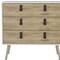 Homeroots 32" White and Natural Three Drawer Dresser 546385 - alternate 16