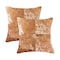 Homeroots Set of Two 18" Brown and White Cowhide Cowhide Throw Pillows, 2PK 544639 - alternate 5
