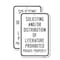 Signmission Soliciting And Or Distribution Of Literature Prohi Aluminum, 18" x 24", A-1824-24724 A-1824-24724 - alternate 1