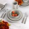 Martha Stewart 32 Piece Stoneware Dinnerware and Flatware Combo Set in Grey 96961.32 - alternate 6