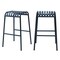 Homeroots Set of Two 30" Dark Blue Steel Backless Bar Height Bar Chairs, 2PK 654243 - alternate 10