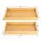 Happimess Elora Set of 2 Handcrafted Nesting Bamboo Breakfast Trays with Handles, Natural TRY5001A-2SET - alternate 6