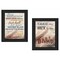 Homeroots Set Of Two Baseball 1 Black Framed Print Wall Art, 2PK 405657 - alternate 1