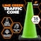 Xpose Safety Traffic Safety Cone, 18 in, Premium PVC, No Collar, Lime Green, 48 pk LTC18-48-X - alternate 5