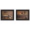 Homeroots Set Of Two Rustic Black Framed Print Wall Art, 2PK 405664 - alternate 1
