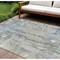 Homeroots 10' X 14' Sky Blue And Gray Abstract Washable Indoor Outdoor Area Rug 632142 - alternate 1