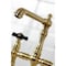 Kingston Brass Bridge Kitchen Faucet with Brass Sprayer, Brushed Brass KS7277PKXBS - alternate 6