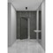 Sartodoors Invisible Solid Hidden Door with Handle, Planum 0010 Pietra with Black Hidden Frame 30" x 96" Right PLANUM0010HFB-PM007-30 x 96-RH-I - alternate 3