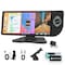 Wrightmaster 10.26 in HD Touch Screen Car Stereo, with CarPlay, Android Auto, FM radio, Black Built-in Clock ZR-Dial-black - alternate 1