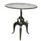 Homeroots 36" Gray And Silver Solid Wood And Iron Adjustable Height Dining Table 488589 - alternate 1