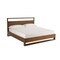 Homeroots Brown Wood And California King Bed Frame 486187 - alternate 7