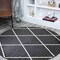 Jonathan Y Cole Minimalist Diamond Trellis Black/White 5 ft Round Area Rug SEU102A-5R - alternate 1