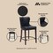Manhattan Comfort Blair Counter Stool in Black, 3PK 3-CS020-BK - alternate 7