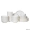 Dinewares Perlaceo Luxurious Collection of 32-Piece White with Gold Rim Bone China Dinnerware Set - QI004761.32 - alternate 6