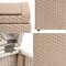 Happimess Darla 14.27-Gallon All-Weather Wicker/Metal Swing Top Hideaway Outdoor Trash Can, Light Pink/White HPM1201D - alternate 9