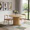 Homeroots 52" Brown Solid Wood Pedestal Base Round Top Dining Table 720987 - alternate 5