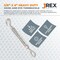 Jrex Safety Galvanized Steel Hook and Eye Turnbuckle - 3/8" x 6", 20PK GTB38-JR-HE-20PK - alternate 5