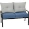 Outdoor Expressions Azure 4-Piece Gray Chat Set with PFAS-Free Fabric 879706 - alternate 7