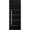 Vdomdoors Steel Door Deux 6083 Black Enamel Transom Window Sidelite Stainless Inserts Entry Door Painted W36x DEUX6083EXD-BLK-W36 x H80+16-LH-I - alternate 4