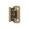 Amerock 1/4in 6mm Overlay Single Demountable Partial Wrap Golden Champagne Cabinet Hinge, 1 Pair BPR8715BBZ - alternate 1